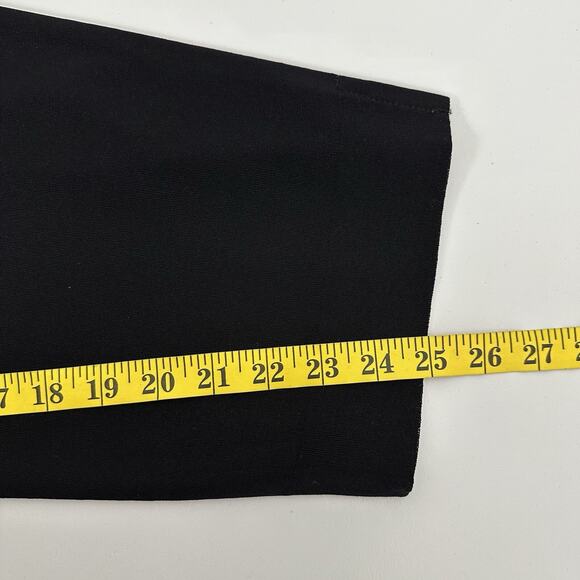 Misook Pants Womens Large Black Pull on Career Midrise Office Knit Straight - Picture 10 of 13